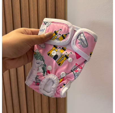Pañal mascotas talla XS color rosa