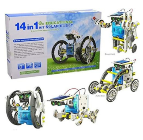 kits de ciencia de robot solar para niños 14 en 1