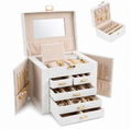 Joyero Organizador con divisiones Blanco Grande