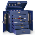 Joyero Organizador con divisiones color azul