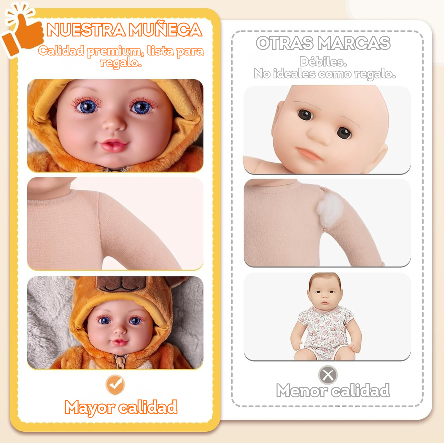 Muñeca Reborn de capibara de juguete