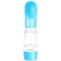 Botella de agua portátil para mascotas celeste