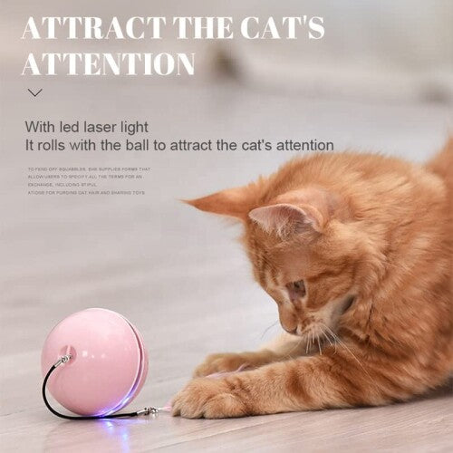Pelota Interactiva Juguete Luz Led ,carga Usb Gatos Y Perros