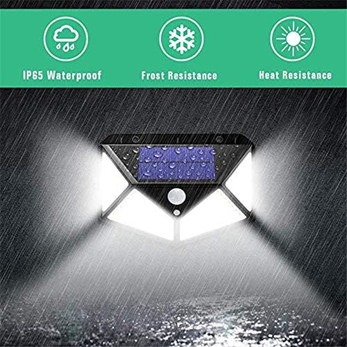 Paquete de 4 100 luces LED con sensor de movimiento para exteriores
