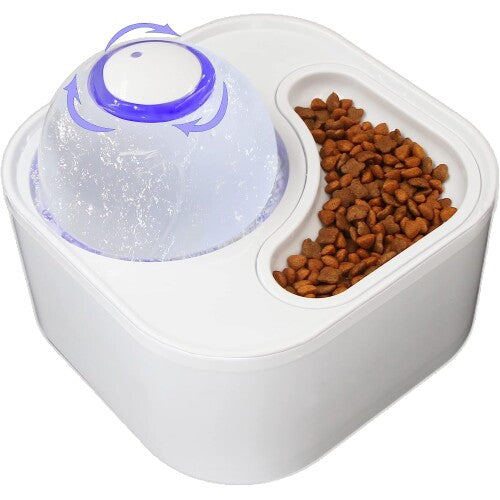 Fuente de agua 2 en 1 para mascota y cuenco de alimentación