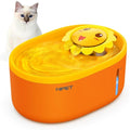 Fuente de agua para mascotas amarilla