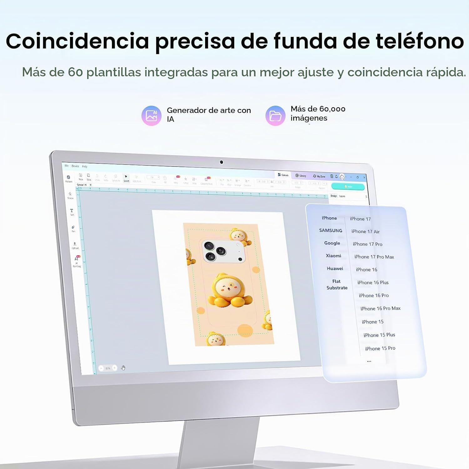 Máquina de prensa de calor para funda de teléfono  - Lila SOBREPEDIDO