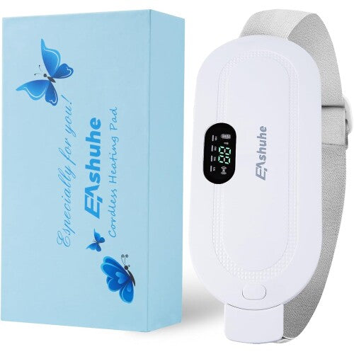 Cinturón térmico blanco para cólicos y calambres