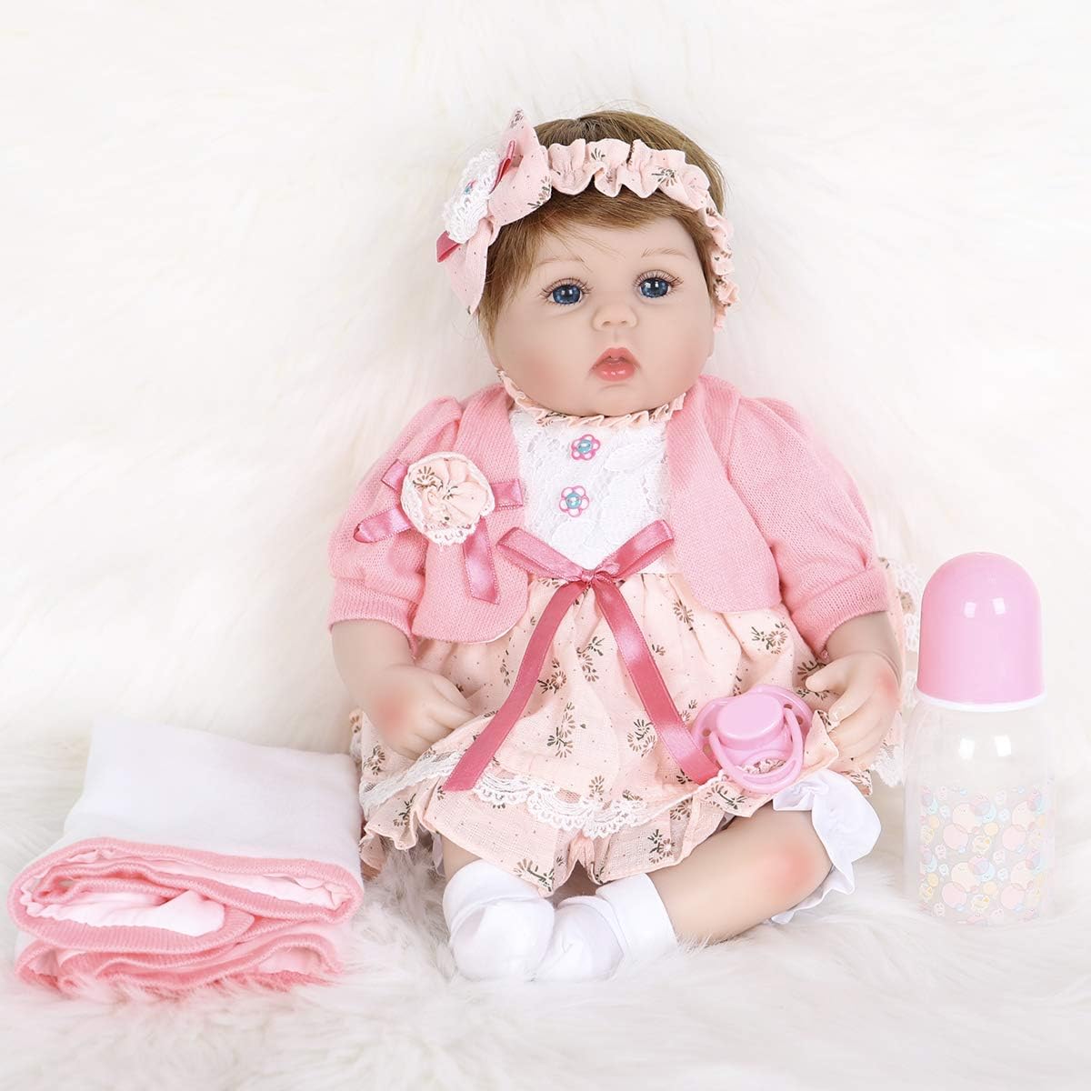Muñeca Reborn de juguete de 41 cm