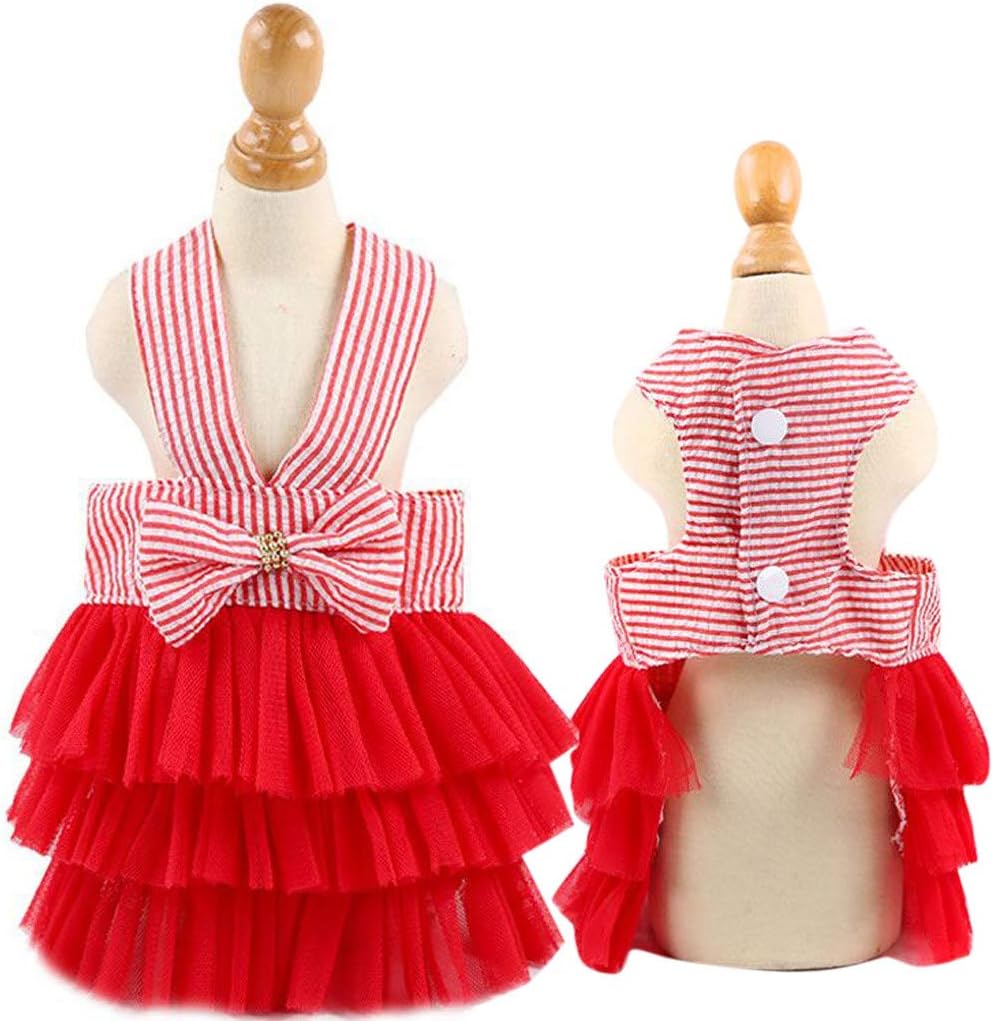 Vestido Para Mascotas con tutu (Rojo)