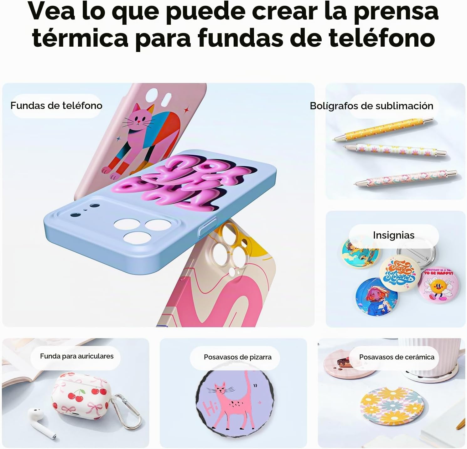 Máquina de prensa de calor para funda de teléfono  - Lila SOBREPEDIDO