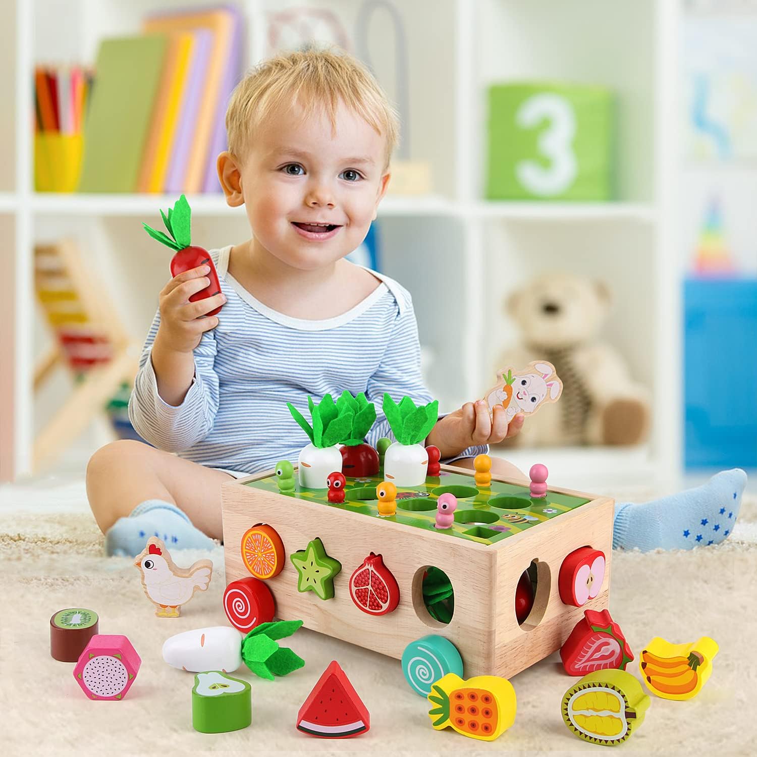 Juego de madera actividades motricidad Aprendizaje