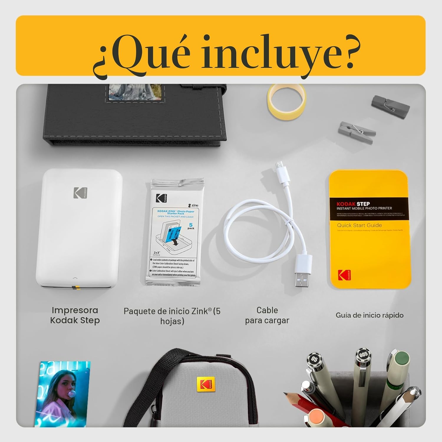 Impresora de fotos instantánea, móvil inalámbrica, portátil a color. (SOBREPEDIDO)