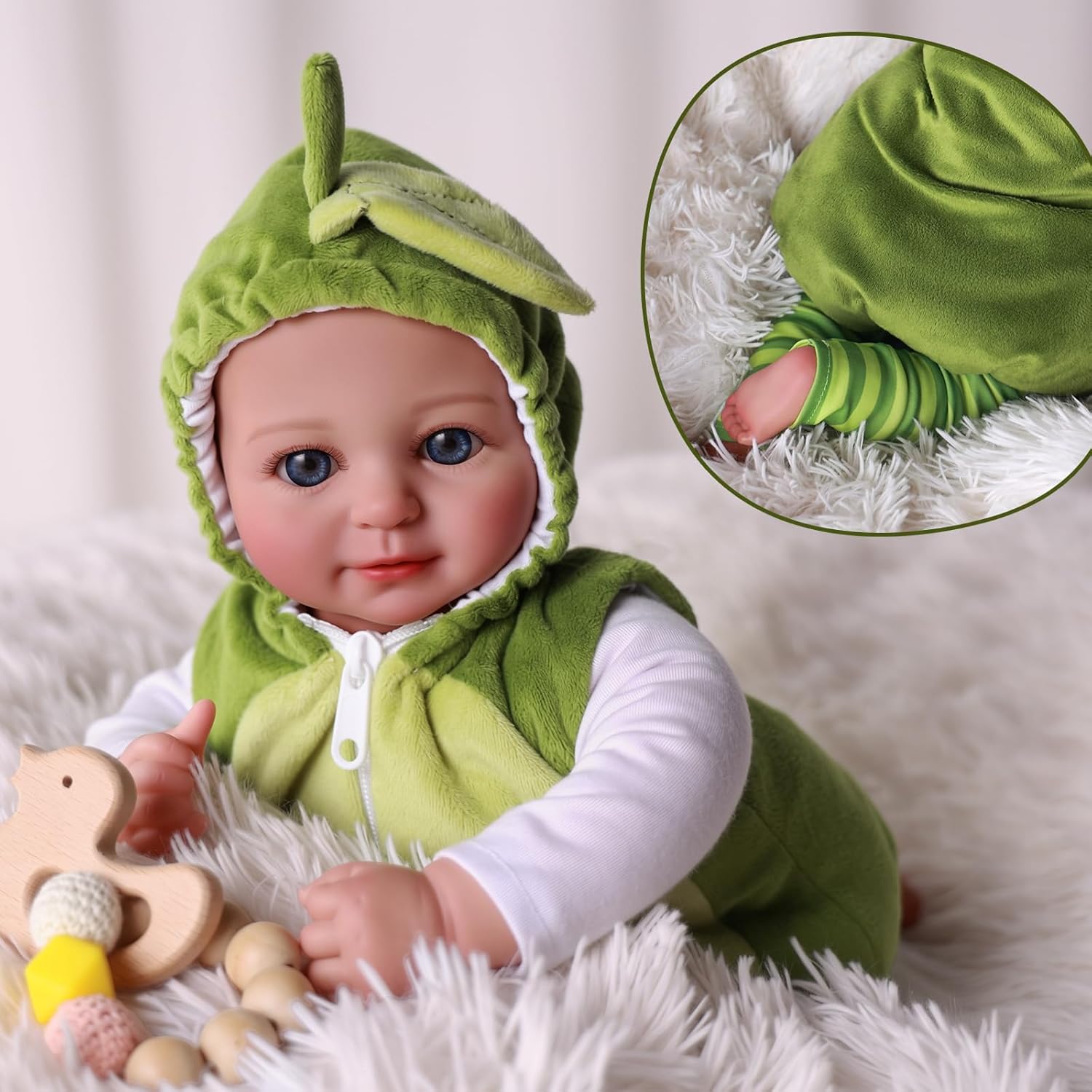 Muñeca Reborn de aguacate de juguete