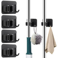 Soporte gancho de pared para escoba x4