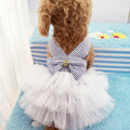 Vestido Para Mascotas con tutu (Azul)