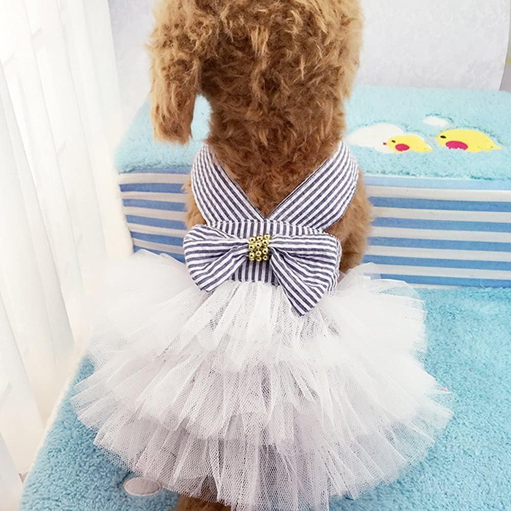 Vestido Para Mascotas con tutu (Azul)