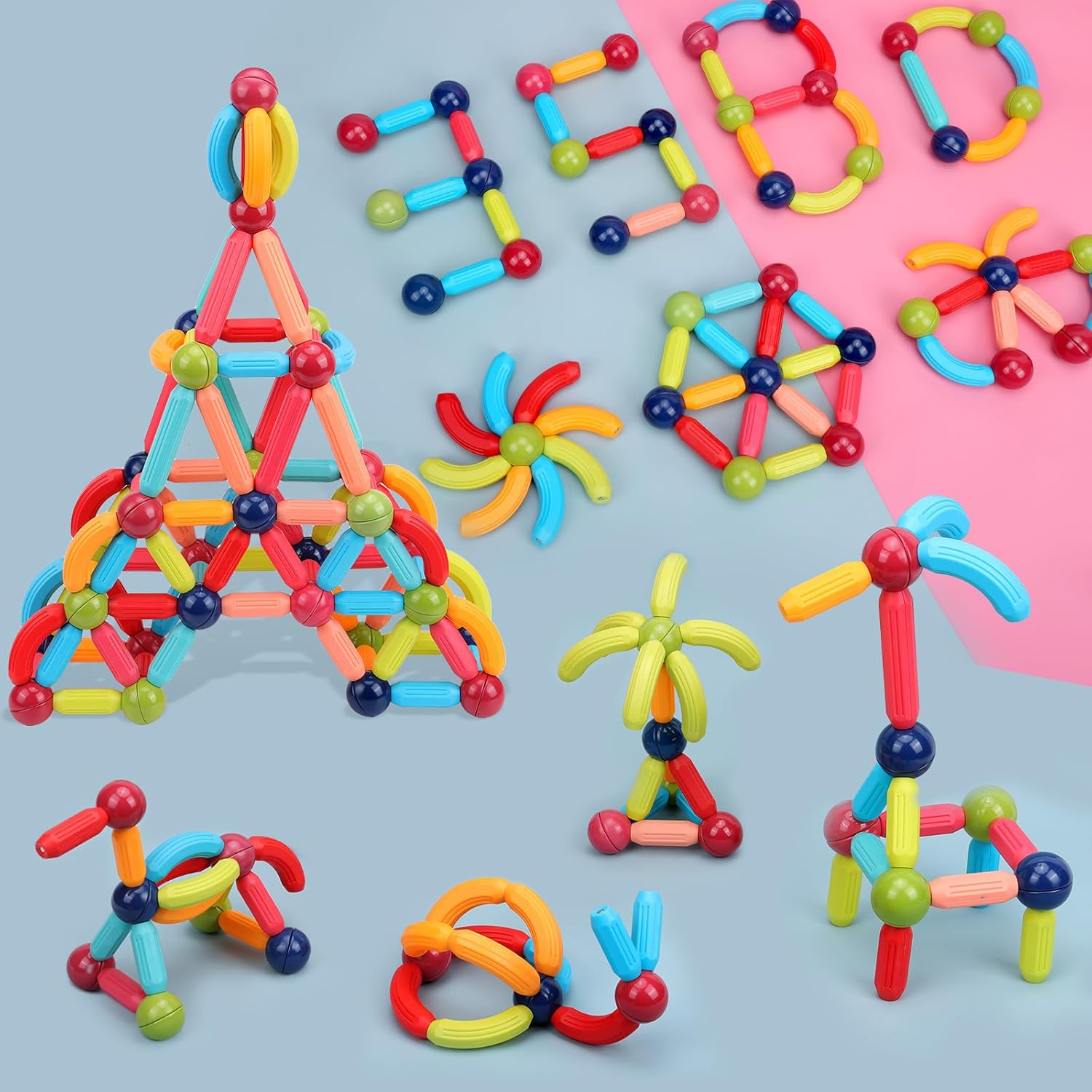 Fichas magnéticas para Niños 42 piezas