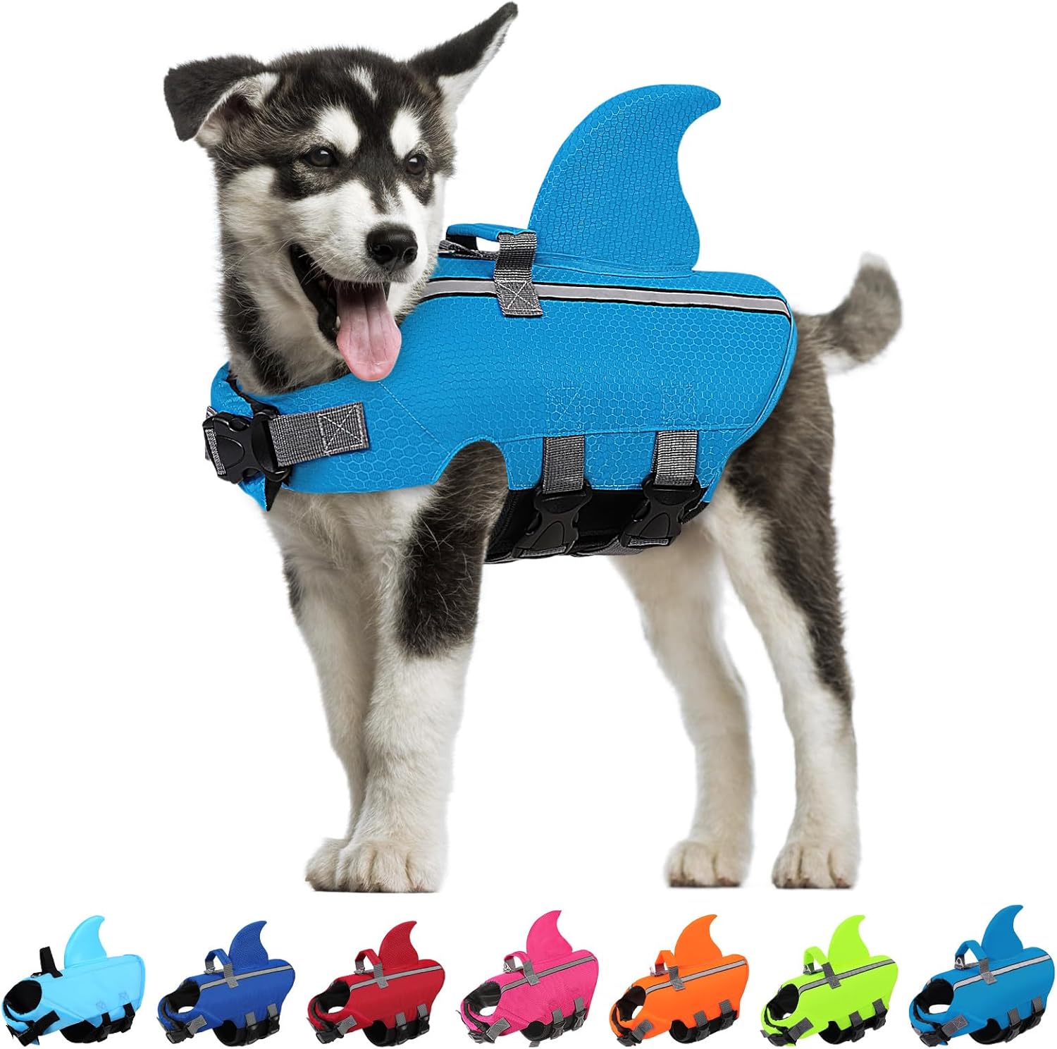 Chaleco Salvavidas para Mascotas talla XS azul de aleta