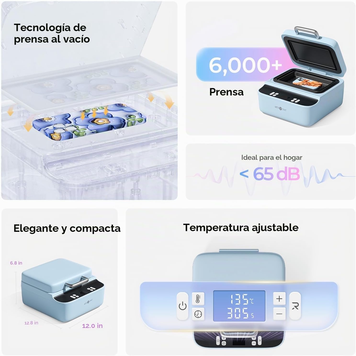 Máquina de prensa de calor para funda de teléfono  - Lila SOBREPEDIDO