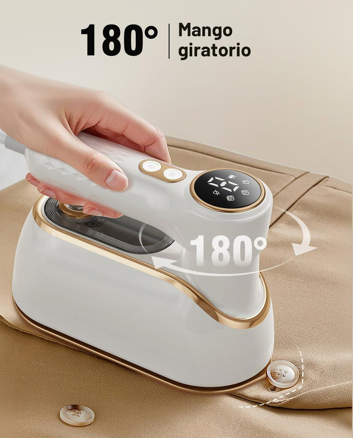 Plancha Vaporizadora de viaje, portátil de mano de 1200 W para ropa (SOBRE PEDIDO)
