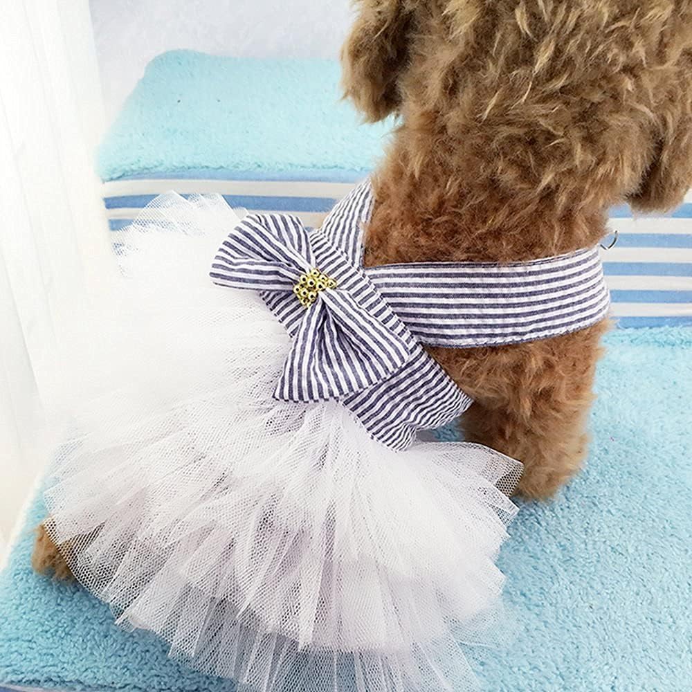 Vestido Para Mascotas con tutu (Azul)