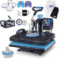 Prensa térmica de calor 5 en 1 Azul con negro (sobre pedido)