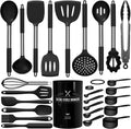 Juego de utensilios de 26 piezas color negro