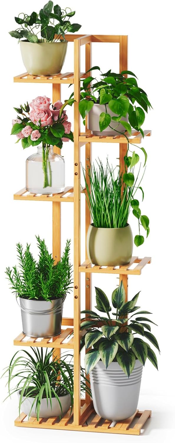 Soporte para plantas de bambú para plantas de interior (SOBREPEDIDO)