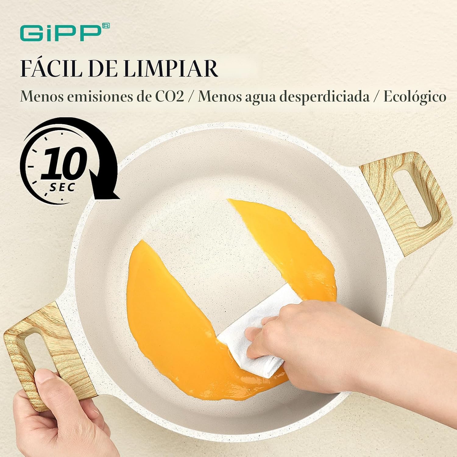 Ollas en granito y antiadherentes de 14 piezas