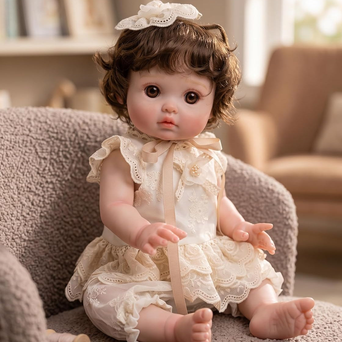 Muñeca Reborn de juguete de 46 cm
