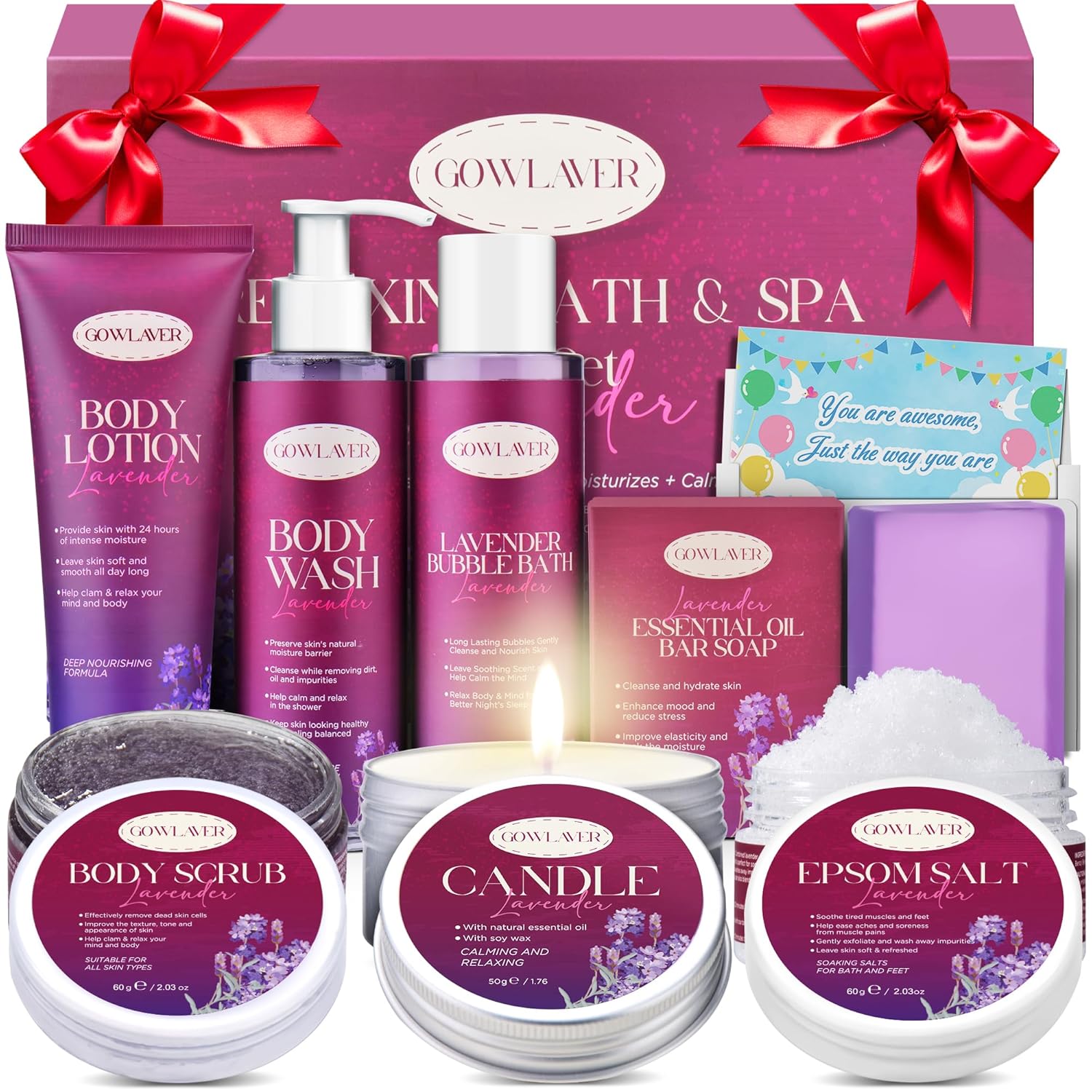 Kit de belleza Lavanda para regalo san valentin