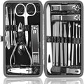 Kit de limpieza manicura 19 piezas negro pequeño