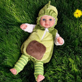 Muñeca Reborn de aguacate de juguete de 38 cm