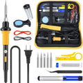 Set de soldadura electrica estuche negro con amarillo