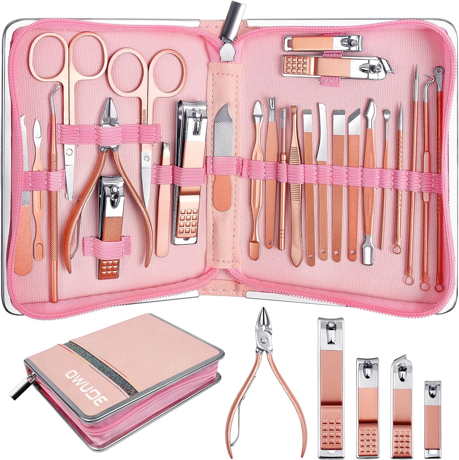 Kit Rosa de Aseo Profesional Pedicura y Limpieza Facial