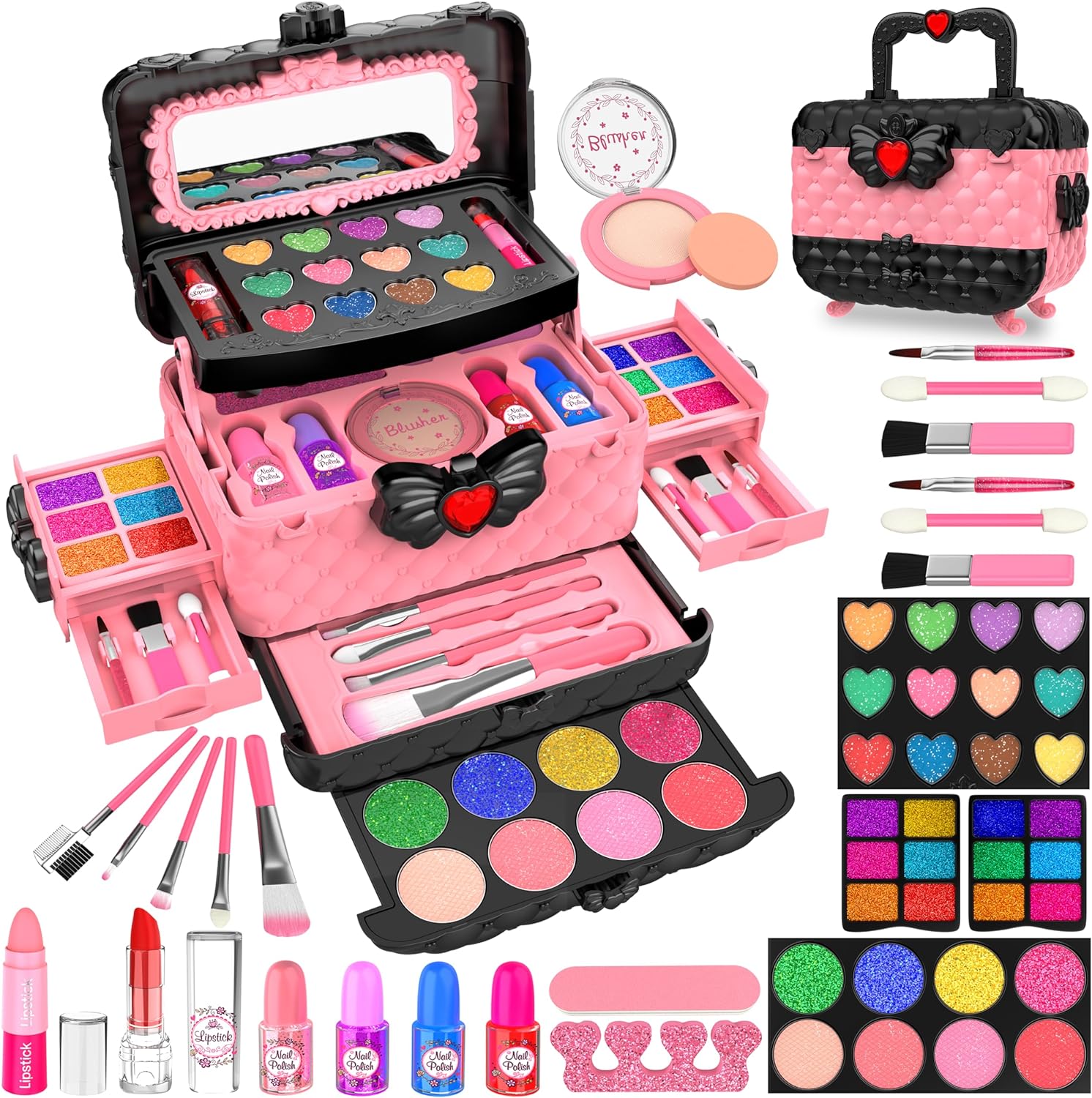 Kit de Maquillaje Para Niñas rosa
