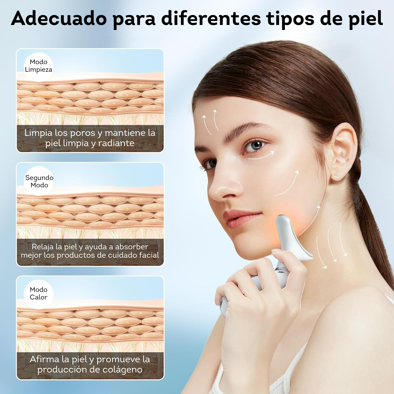 Masajeador para el cuidado de la piel del cuello y la cara
