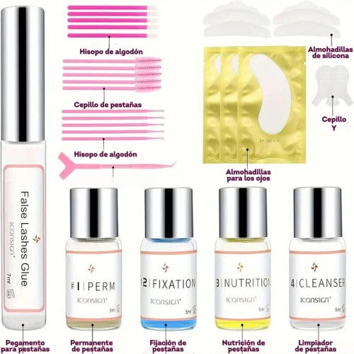Kit completo de lifting para pestañas