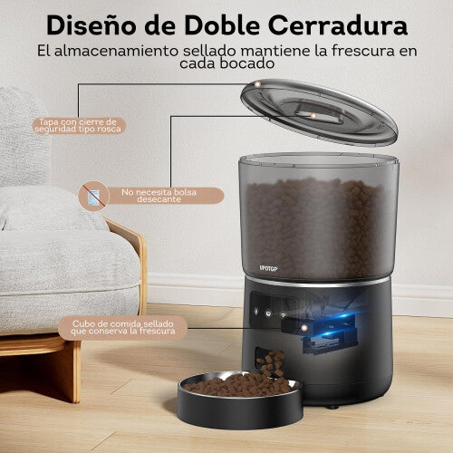 Comedero Automático 4 Litros para Mascotas UPOTGP