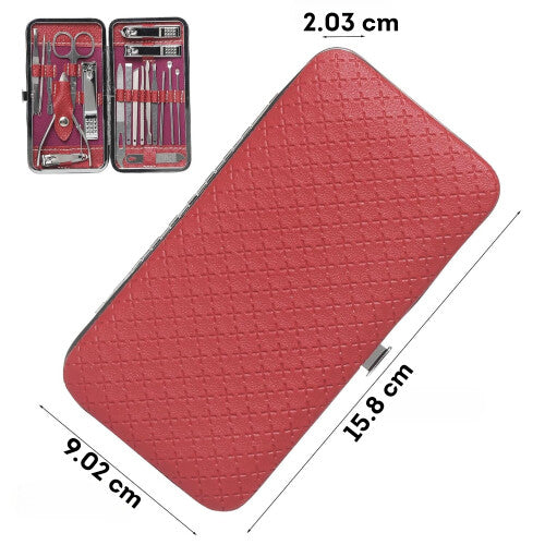 Kit limpieza Manicure pedicure rojo
