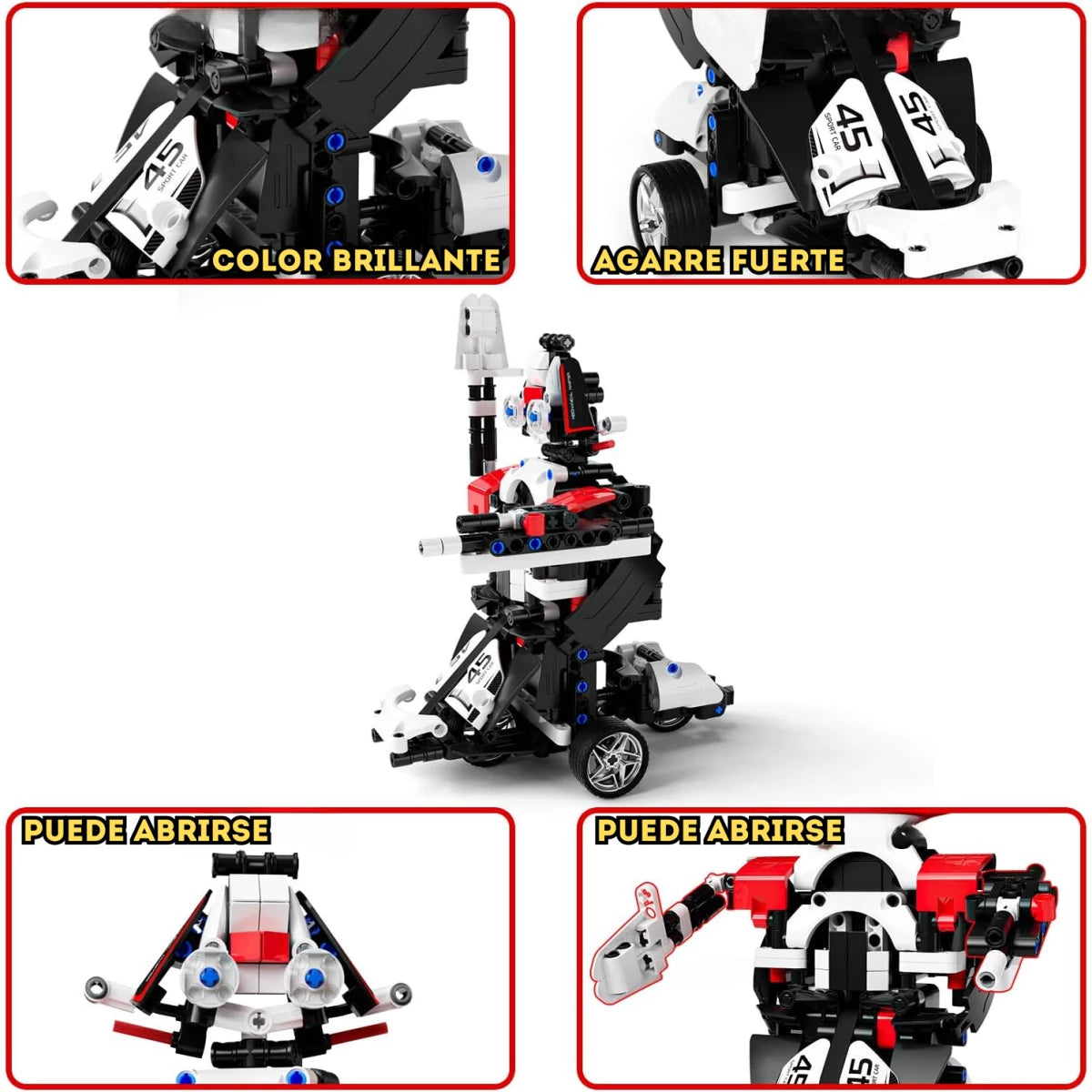 Carro Robot STEM 2 en 1 construcción de automóviles a control remoto para niños