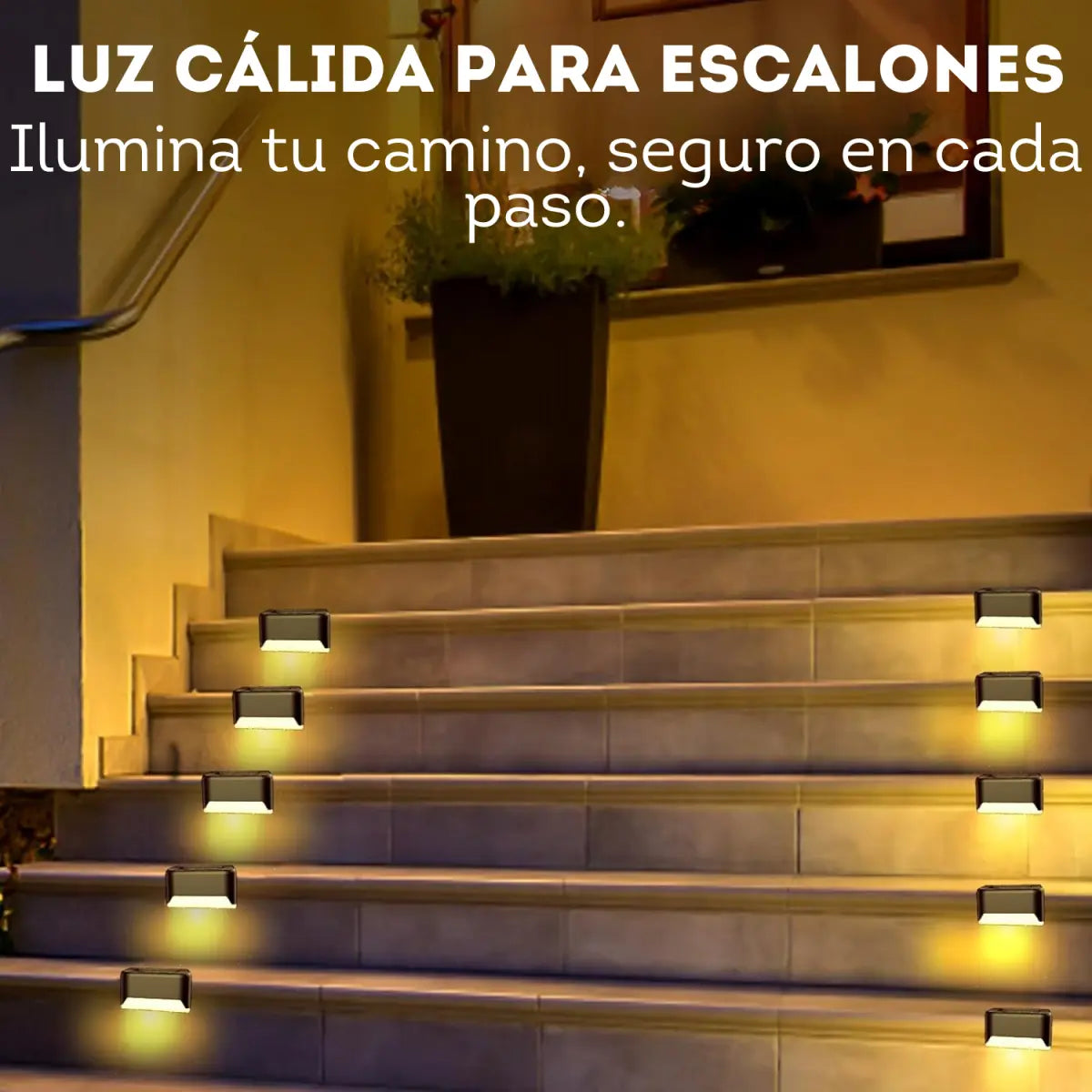 Luces solares de cubierta para exteriores, 10 luces solares