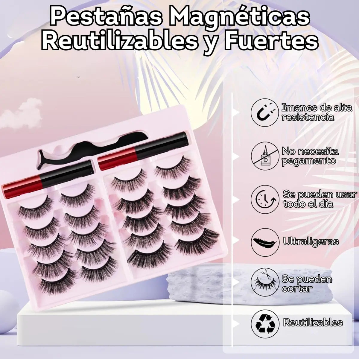 Kit de pestañas magnéticas