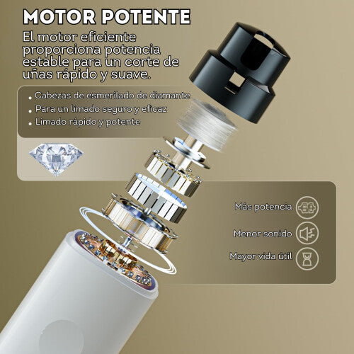 Lima para mascotas blanca con negro