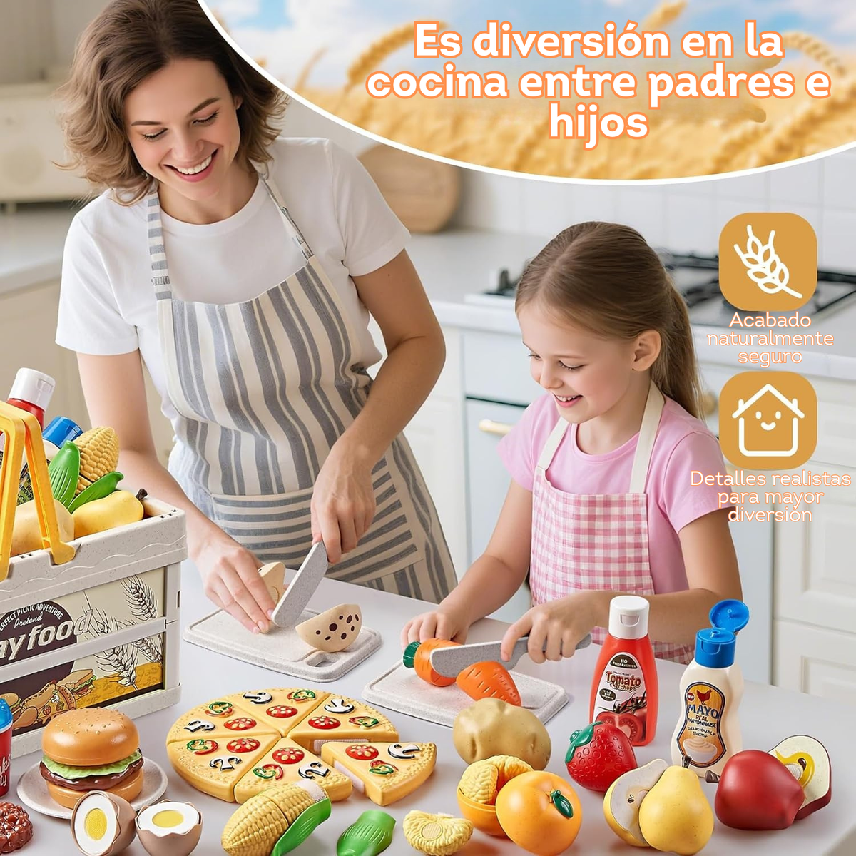 Juegos de comida de 83 piezas juguete para la cocina de los niños