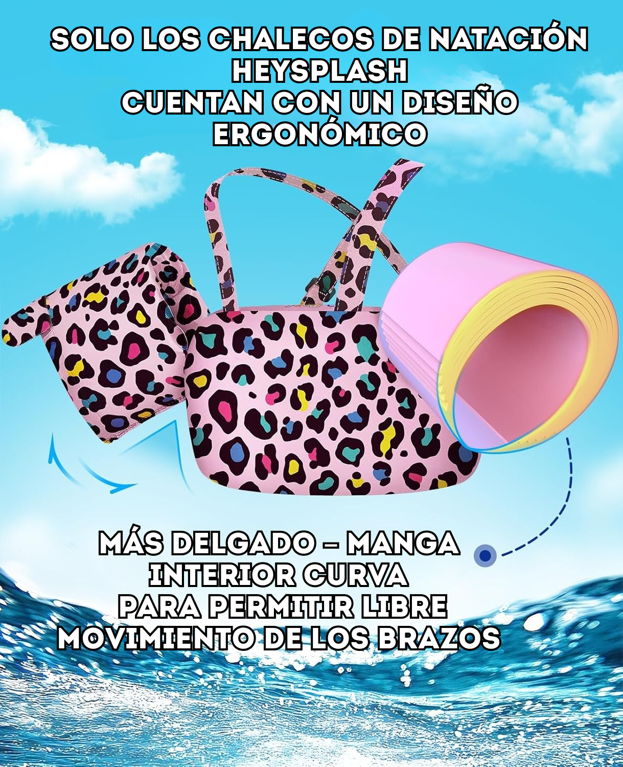 Chaleco de Natacion Para niñas 2-4 años