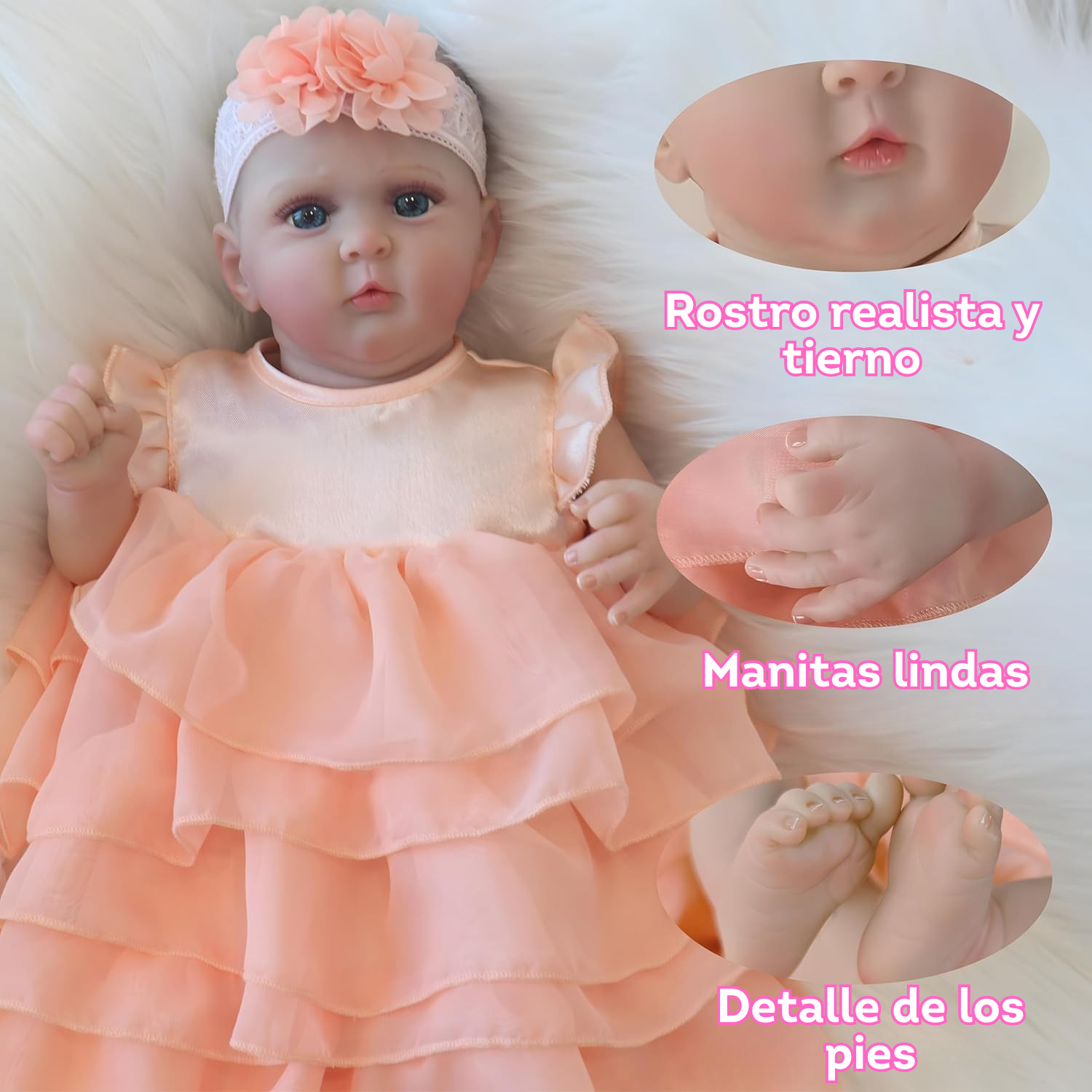 Muñeca reborn de 45.7 cm