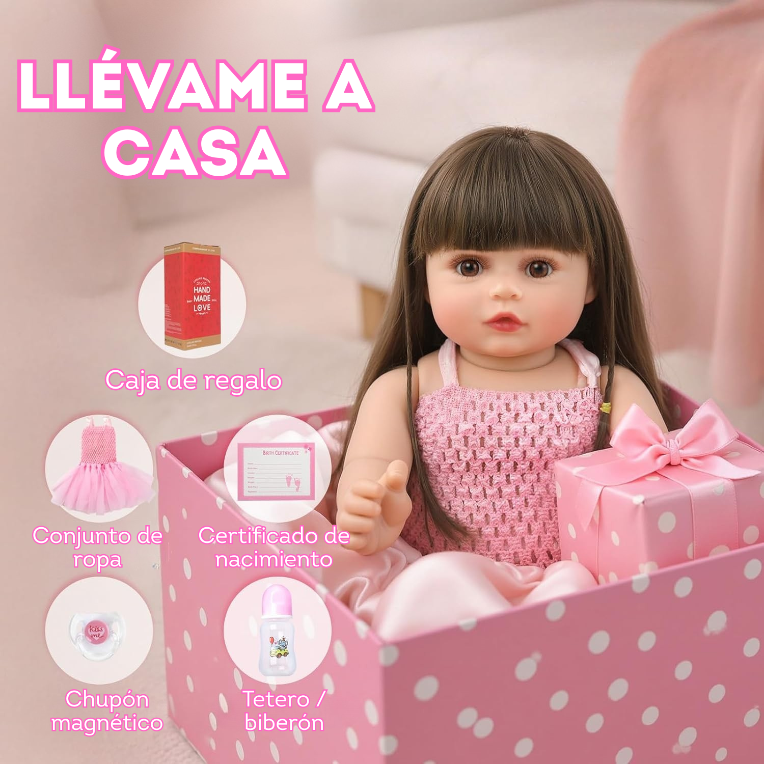 Muñeca de juguete grande de 55.8 cm