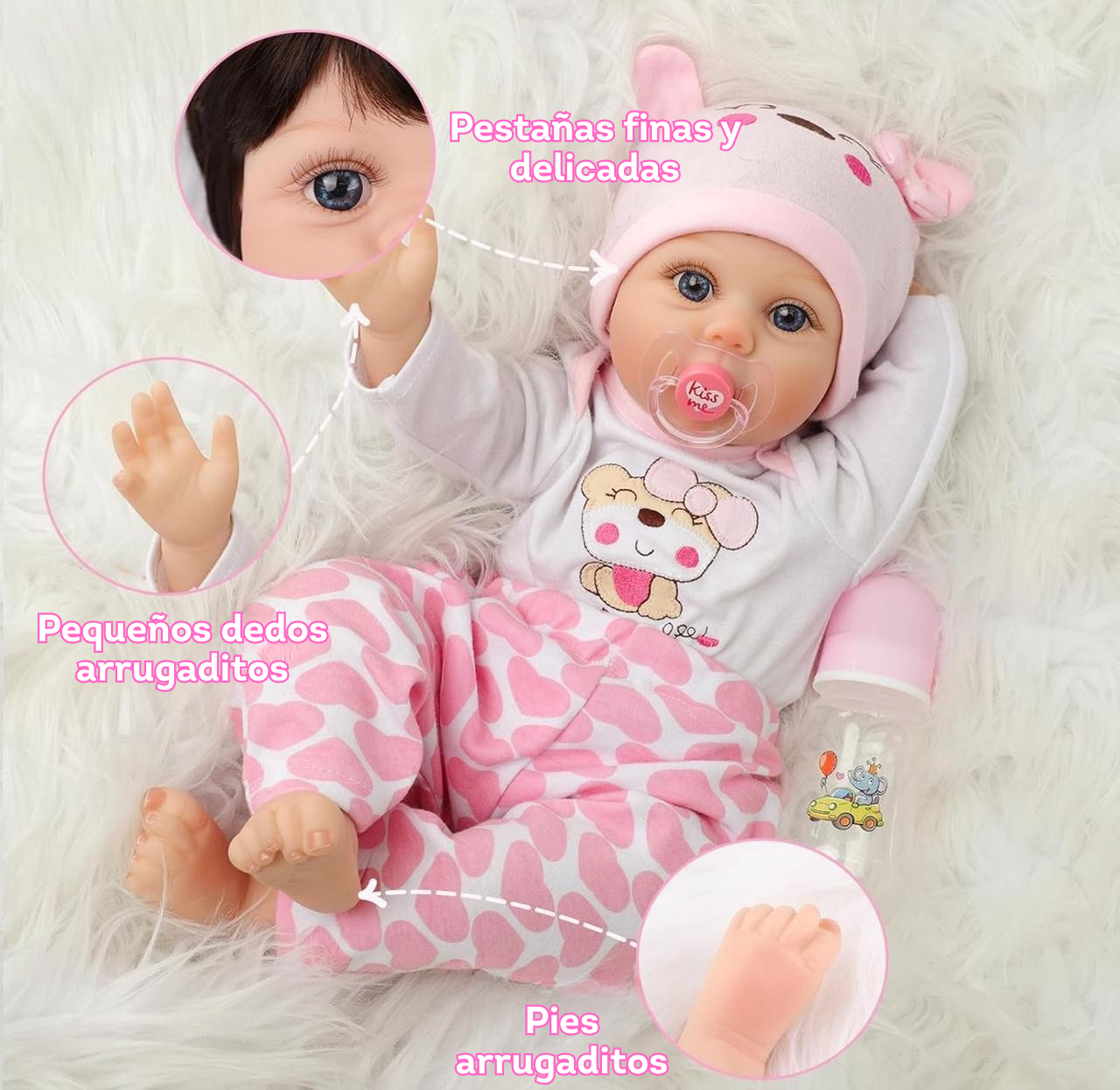 Muñeca reborn de 55.8 cm